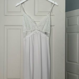 White linegerie slip